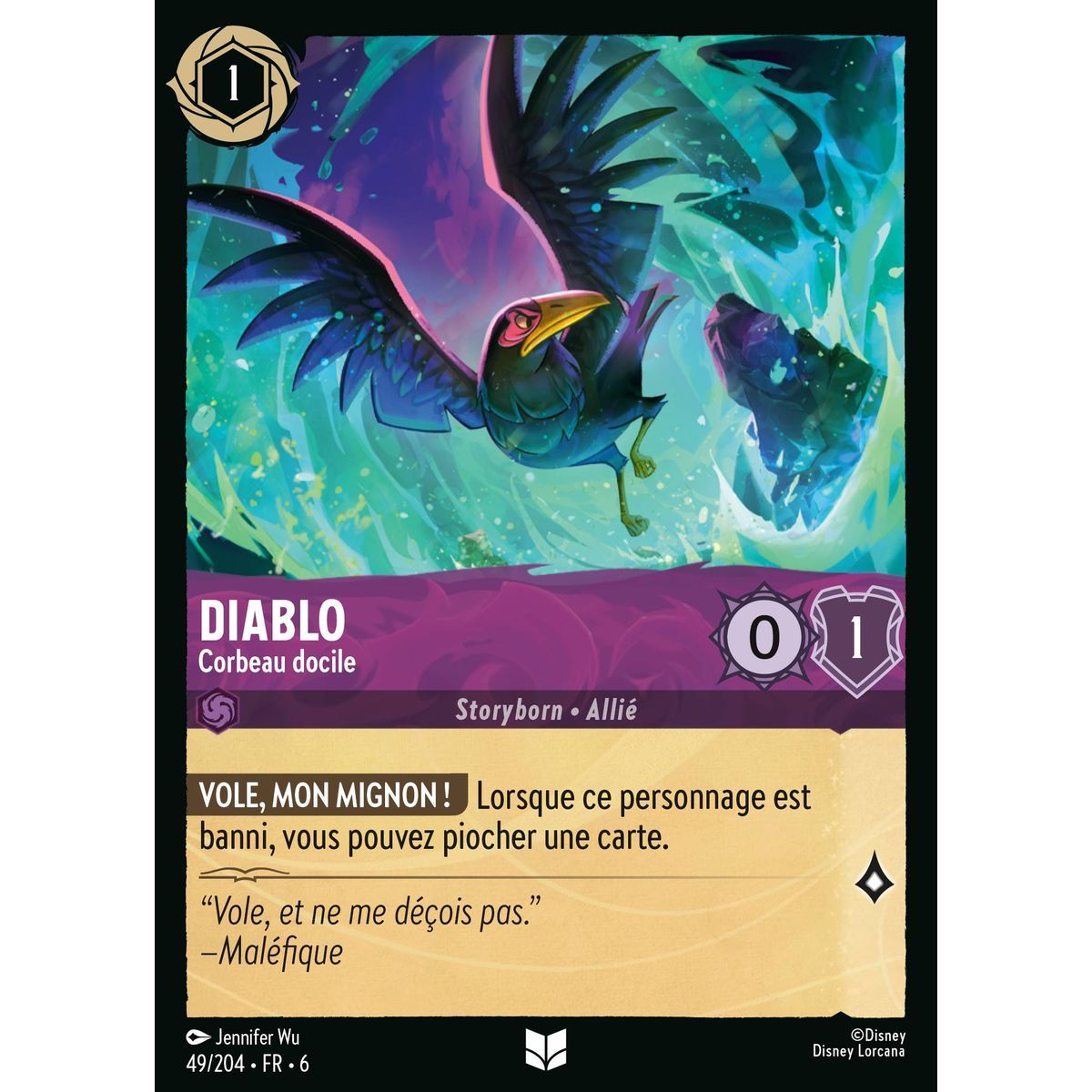 Diablo, Corbeau docile - 49/204 - AZS - La Mer Azurite - Brillante - Premium - Français