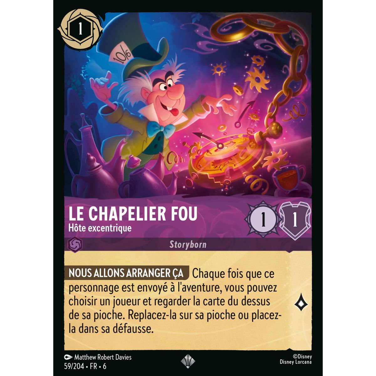 Le Chapelier Fou, Hôte excentrique - 59/204 - AZS - La Mer Azurite - Brillante - Premium - Français