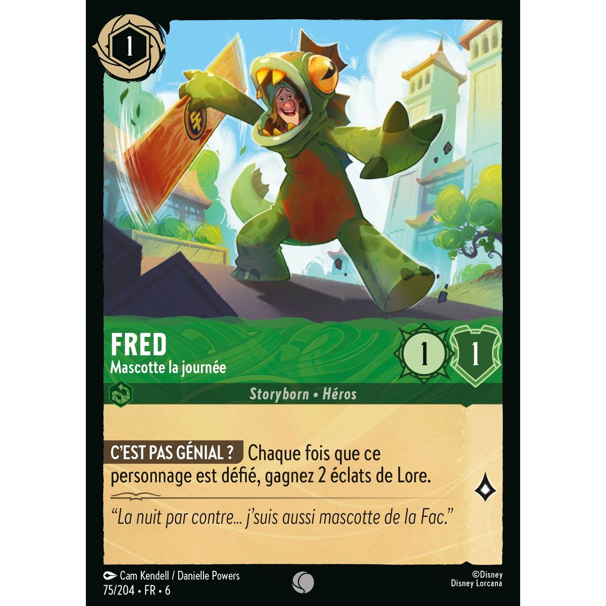 Fred, Mascotte la journée - 75/204 - AZS - La Mer Azurite - Brillante - Premium - Français