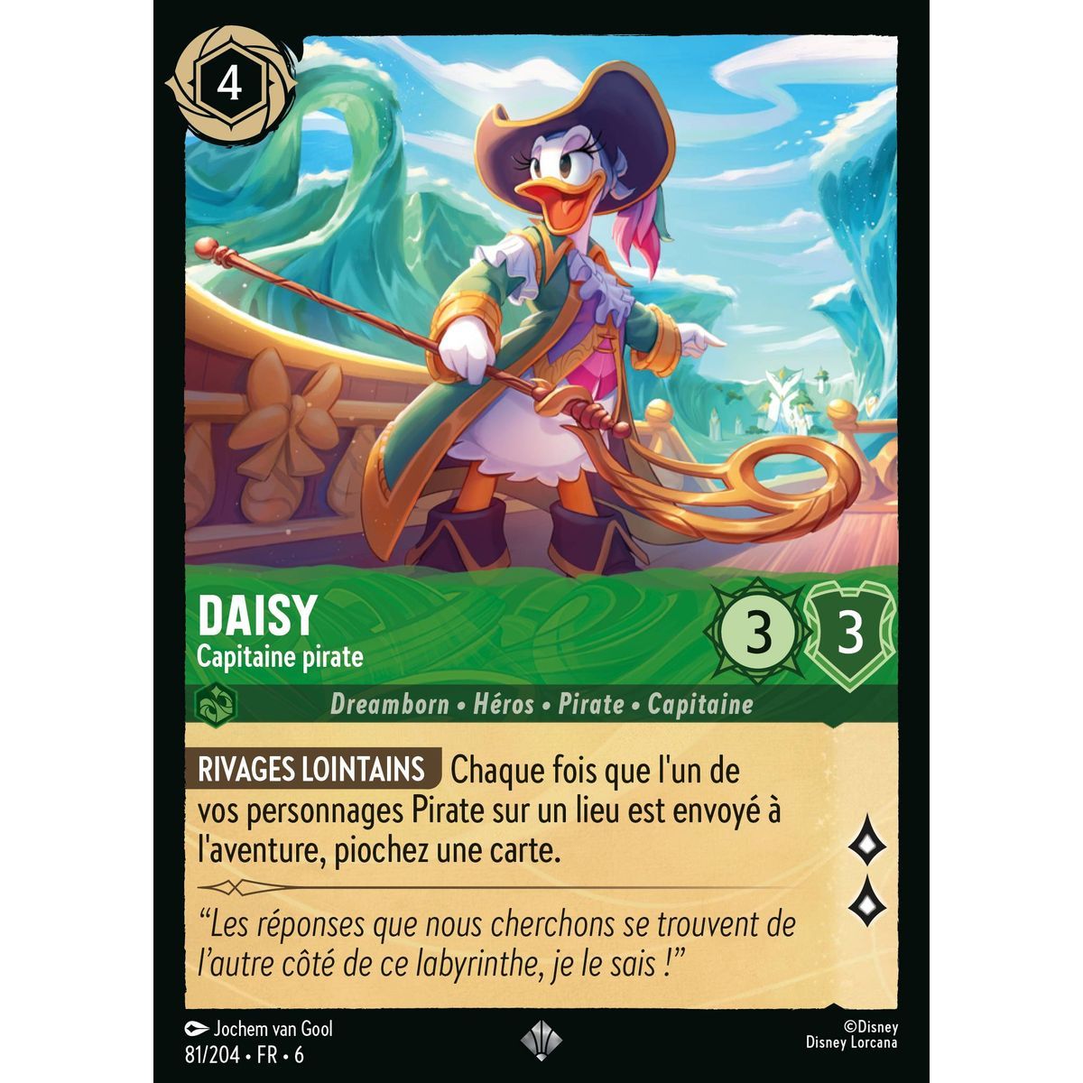 Daisy, Capitaine pirate - 81/204 - AZS - La Mer Azurite - Super Rare - Français