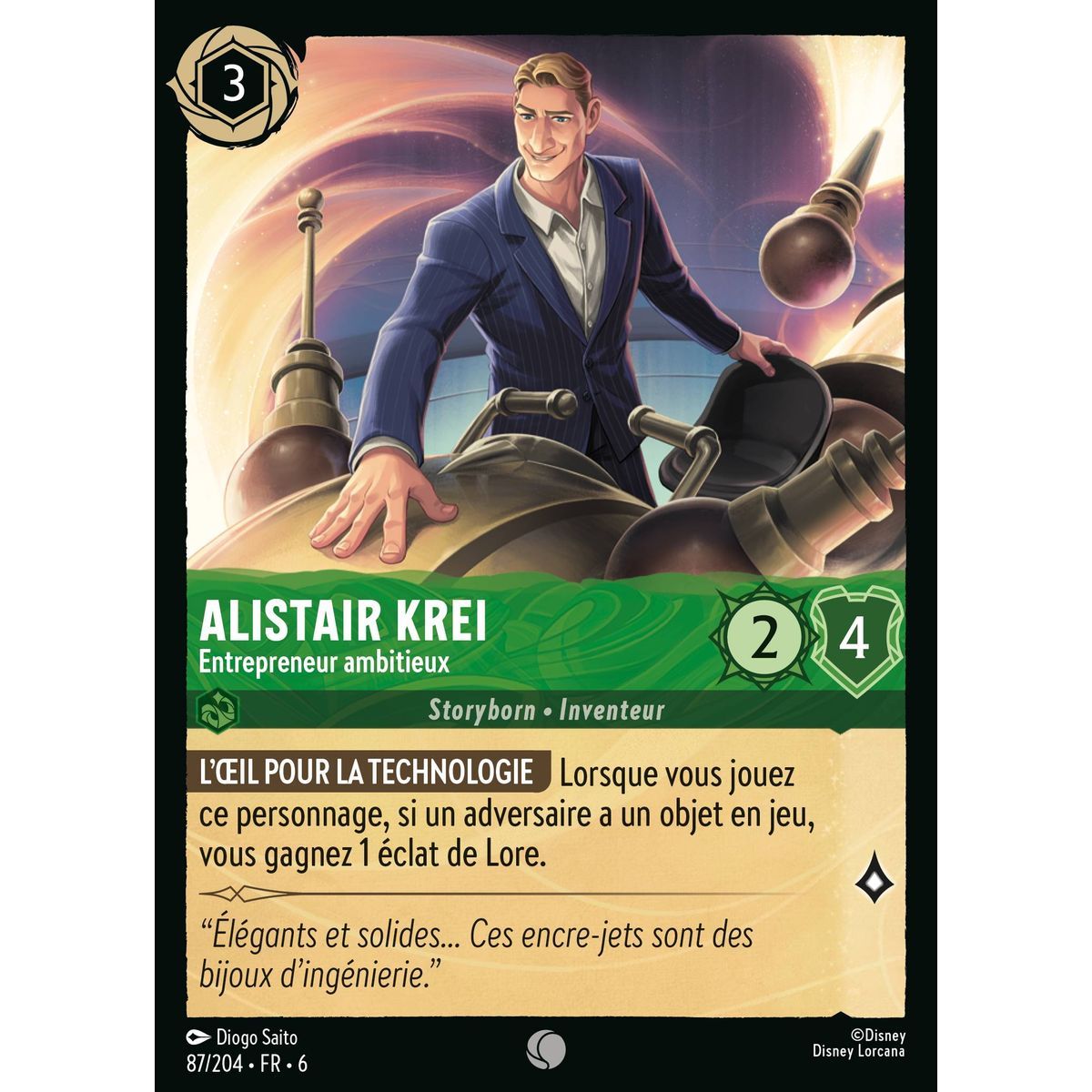 Alistair Krei, Entrepreneur ambitieux - 87/204 - AZS - La Mer Azurite - Brillante - Premium - Français
