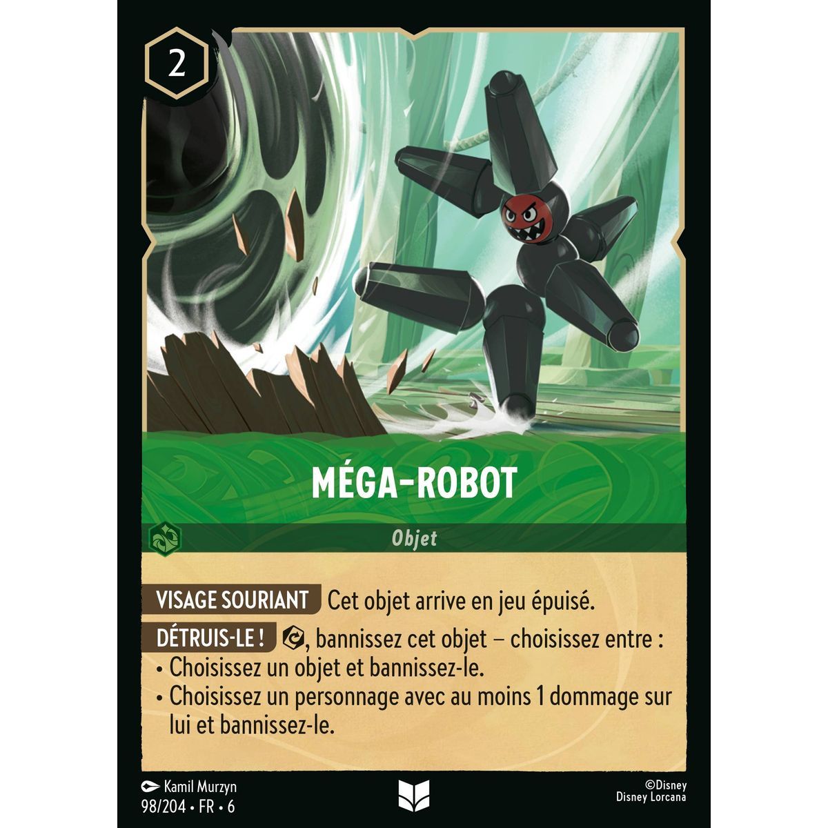 Méga-Robot - 98/204 - AZS - La Mer Azurite - Brillante - Premium - Français