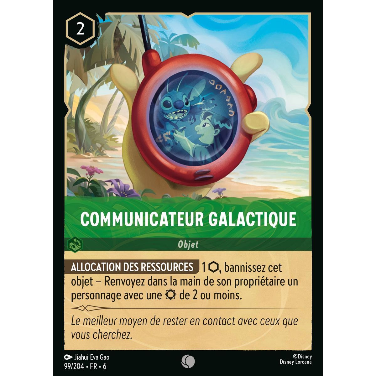 Communicateur galactique - 99/204 - AZS - La Mer Azurite - Brillante - Premium - Français