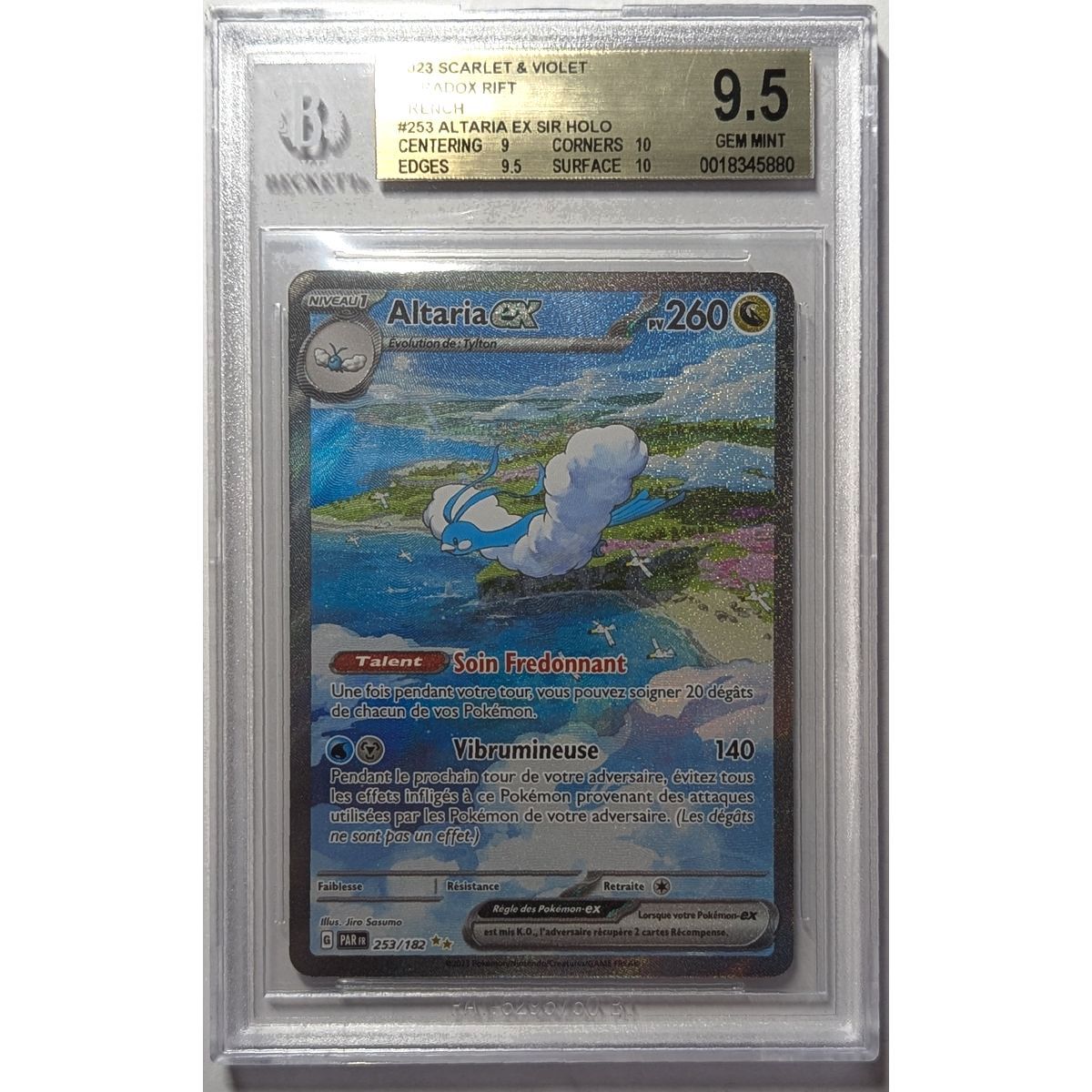 Item [BGS 9.5 - Gem Mint] - Carte Gradée - Altaria EX SAR 253/182 - S&V Force Temporelle - 2023 - Pokémon - Français