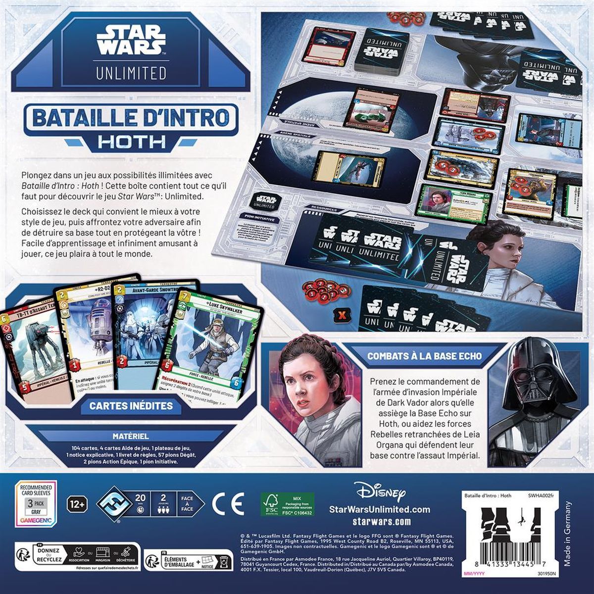 Boite d'Apprentissage - Bataille d’Intro : Hoth - Star Wars Unlimited - FR