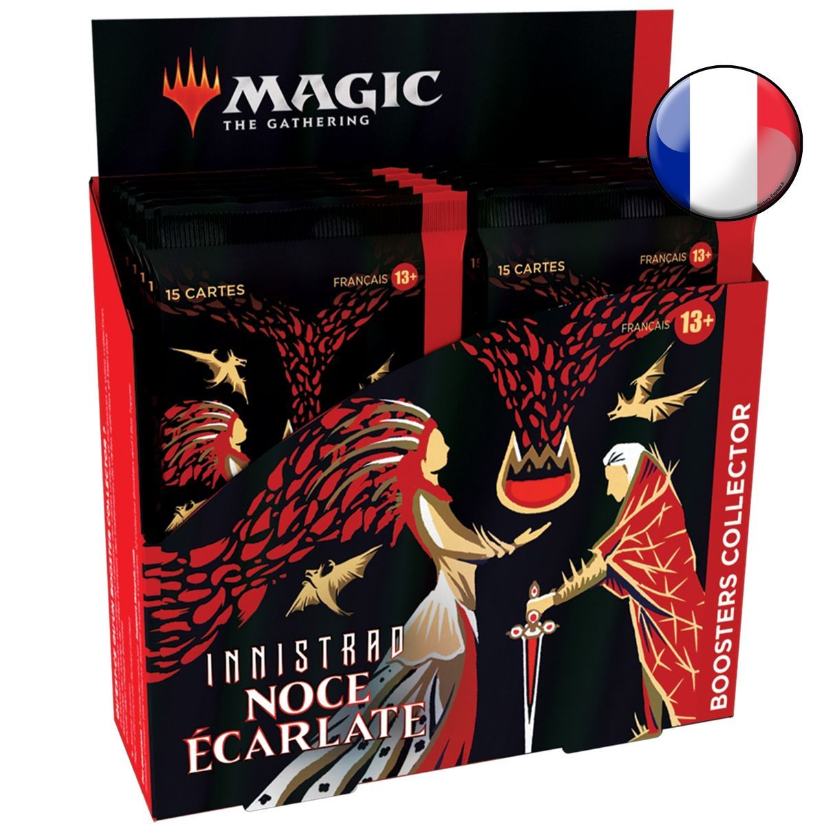 Boite de 12 Boosters - Collector - Innistrad : Noce Ecarlate - Magic The Gathering - FR