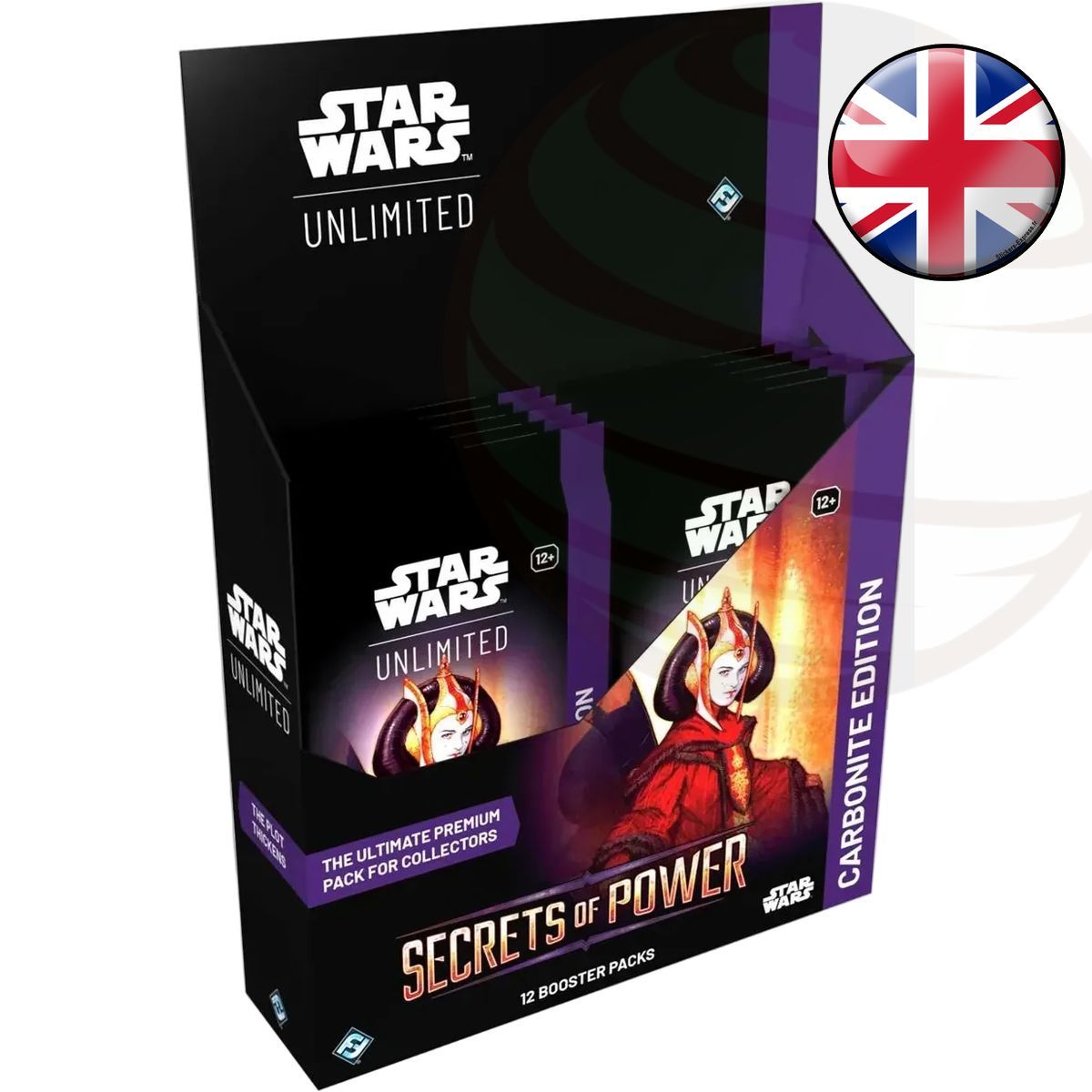 Boite de 12 Carbonite Boosters - Star Wars Unlimited : Secrets du Pouvoir - EN