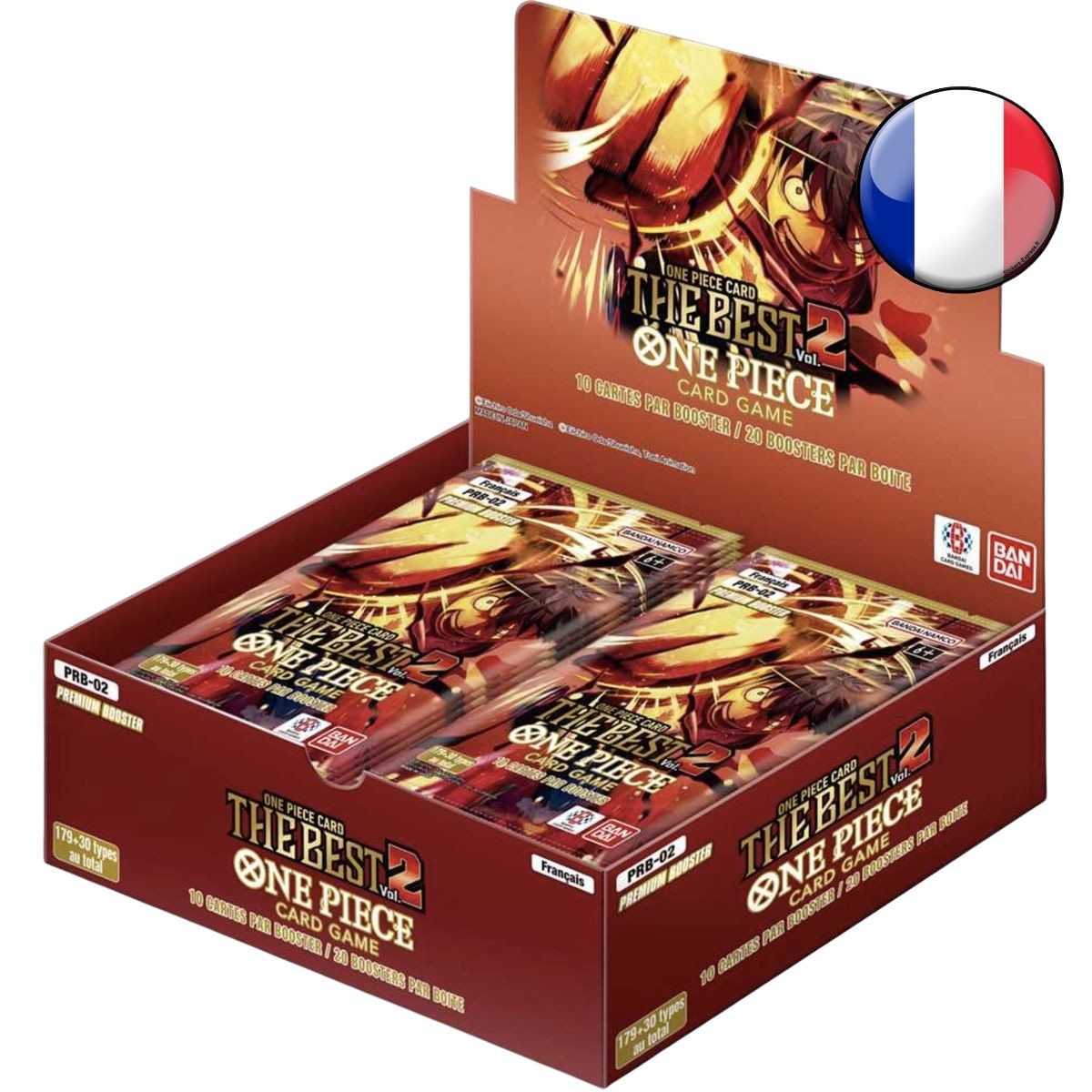 Boite de 20 Boosters- PRB02 "The Best" Vol.2 - One Piece CG - FR