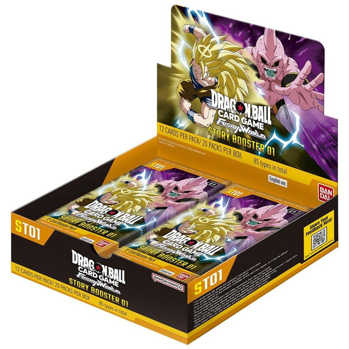 Boite de 20 Boosters - ST01 : Story Booster Volume 1 - Dragon Ball Super CG Fusion World - EN