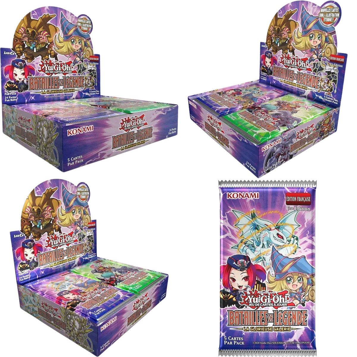 Boite de 24 Boosters - Batailles de Légende : La Glorieuse Galerie - BLGG - Yu-Gi-Oh! - FR