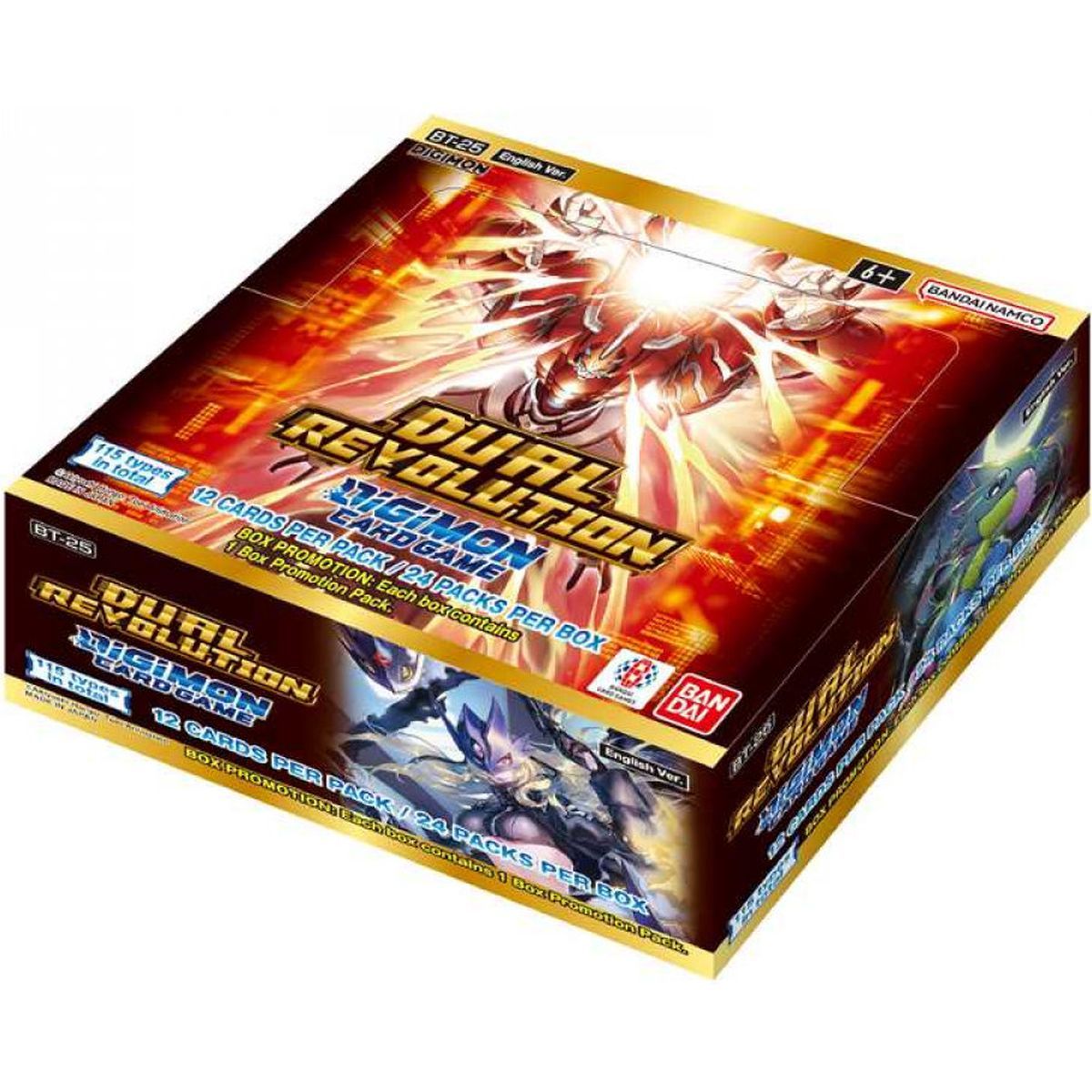 Boite de 24 Boosters - Dual Revolution [BT25] - Digimon Card Game -  EN