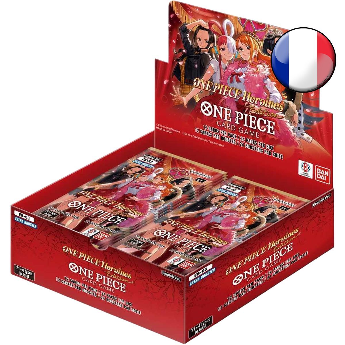 Boite de 24 Boosters - Extra Booster - EB03 : ONE PIECE Heroines Edition - EB-03 - One Piece CG - FR