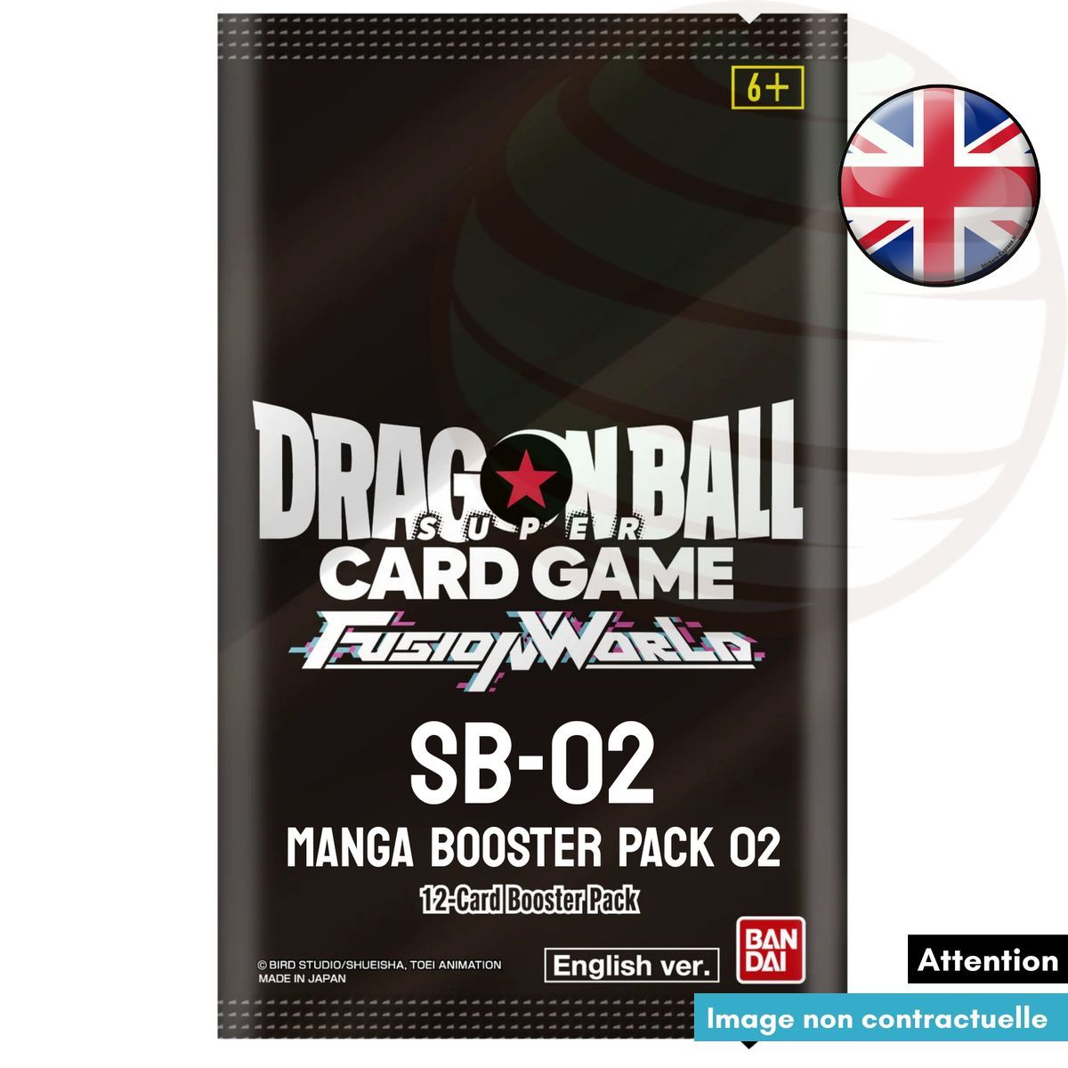 Boite de 24 Boosters - Manga Booster Pack 02 - SB02 - Dragon Ball Super CG Fusion World - EN