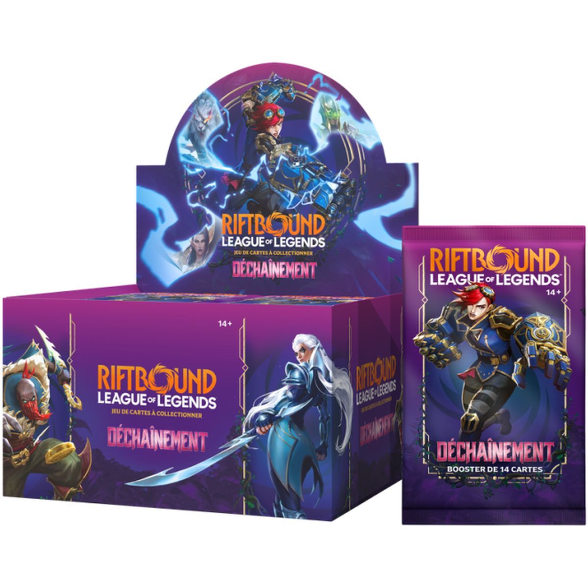 Boite de 24 Boosters - Set 3 Déchaînement - Riftbound League of Legends TCG - Français