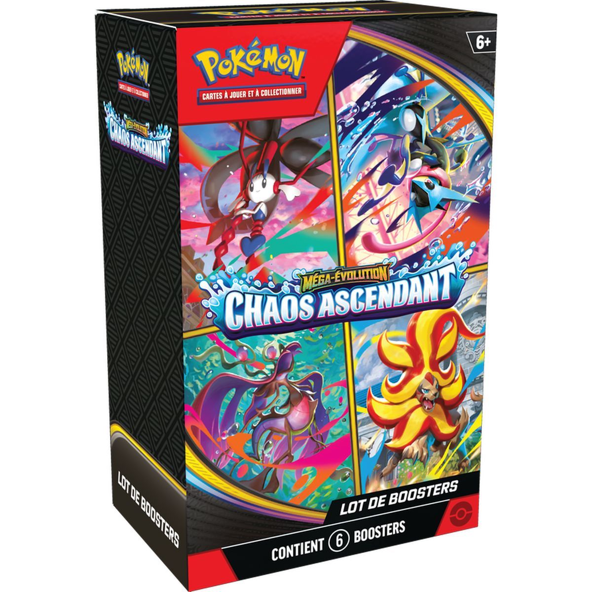 Bundle 6 Boosters - Mega-Evolution : Chaos Ascendant [ME04][CRI] - Pokémon - FR