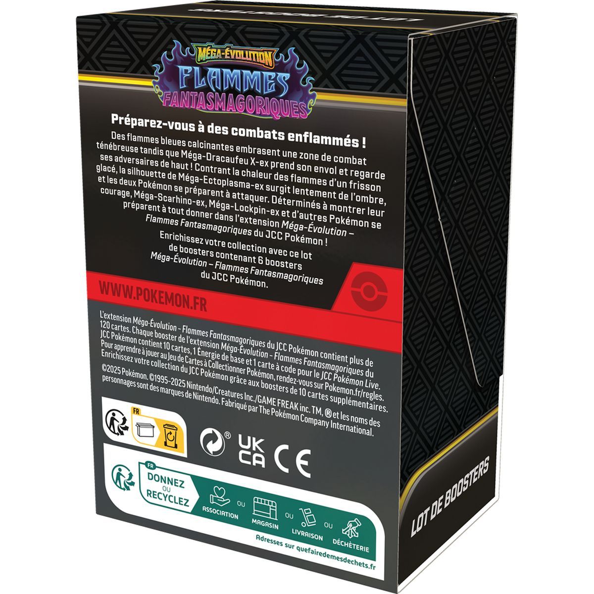Bundle 6 Boosters - Mega-Evolution : Flammes Fantasmagoriques [ME02][PFL] - Pokémon - FR