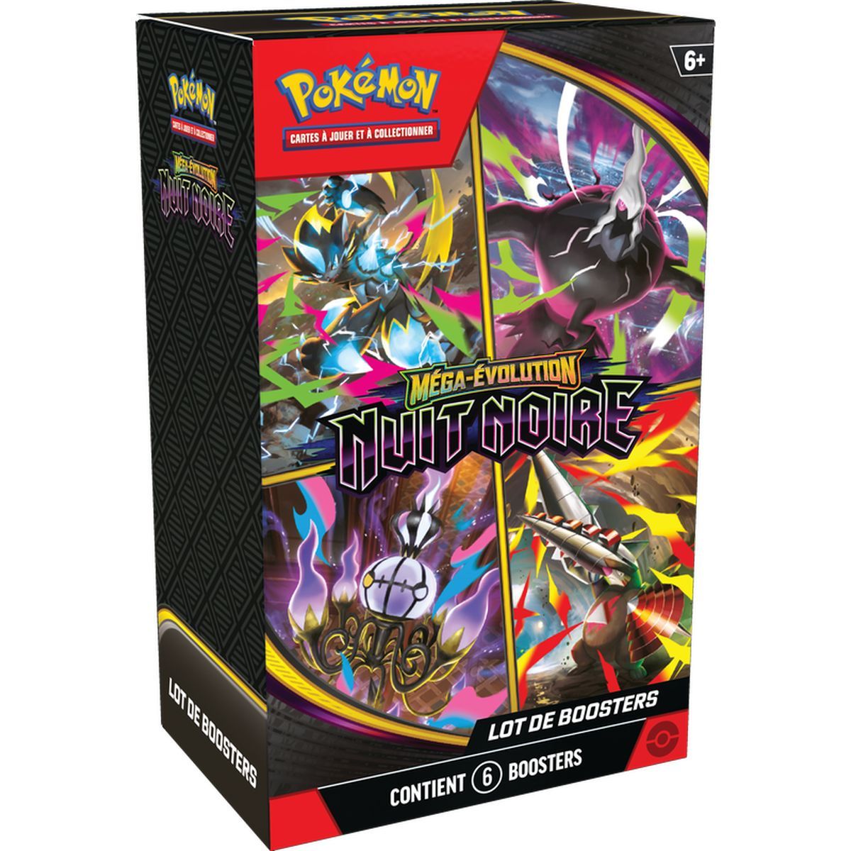 Bundle 6 Boosters - Mega-Evolution : Nuit Noire [ME05][PBL] - Pokémon - FR