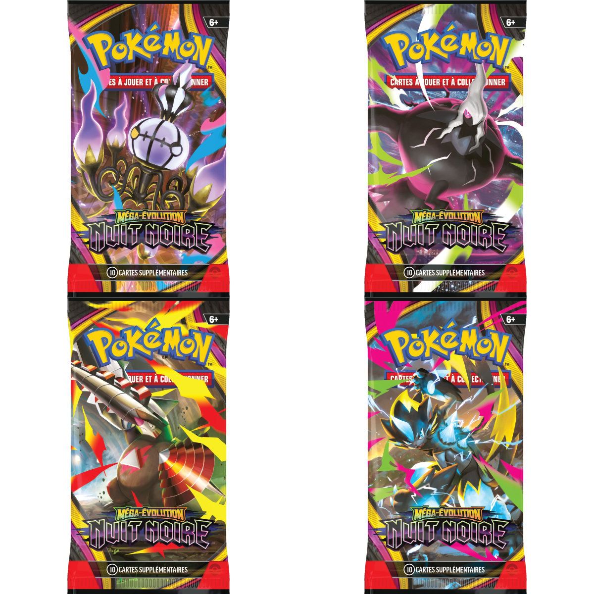 Bundle 6 Boosters - Mega-Evolution : Nuit Noire [ME05][PBL] - Pokémon - FR