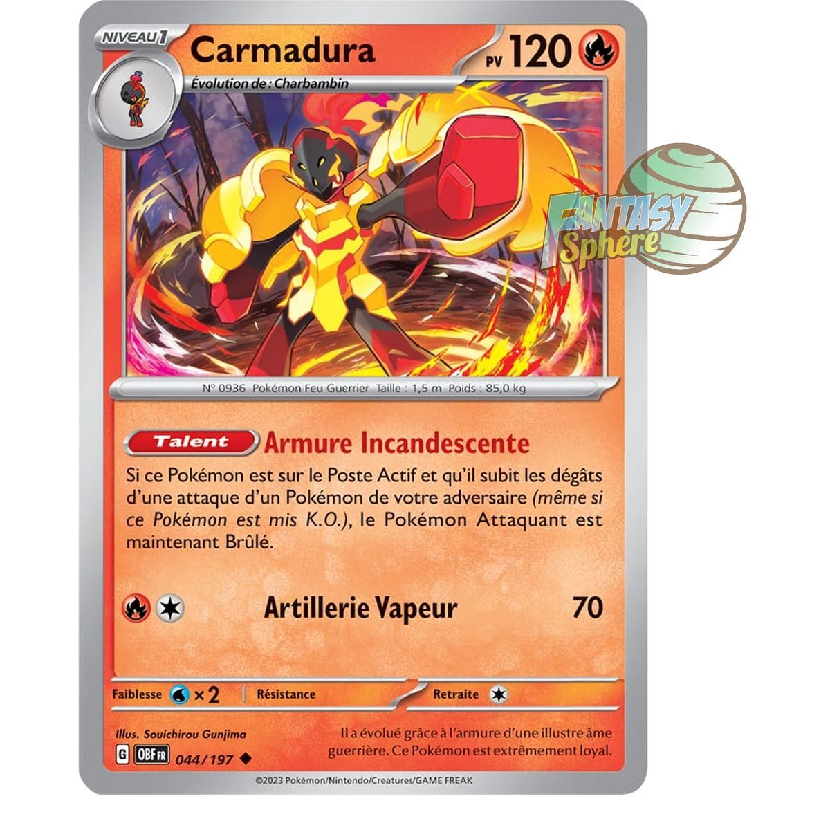 Carmadura - Reverse 44/197 - Ecarlate et Violet Flammes Obsidiennes