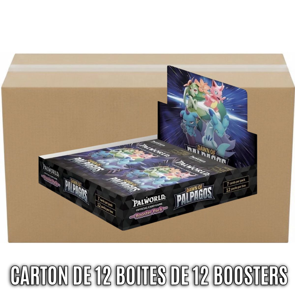 Carton de 12 Boites  de 12 Boosters - Dawn of Palpagos [BP01] - Palworld TCG - EN