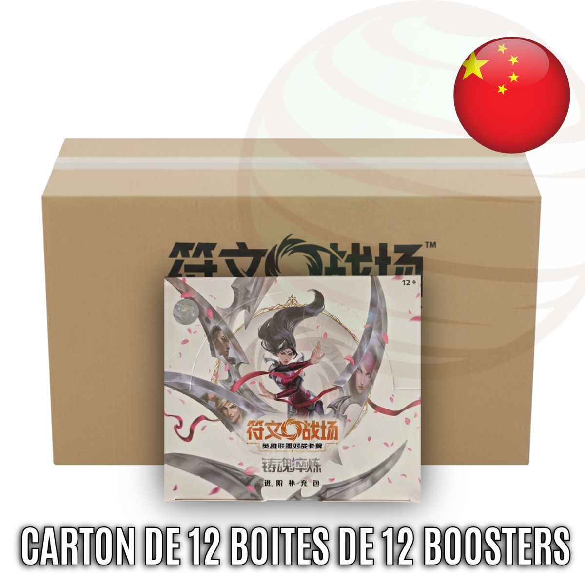 Carton de 12 Boites de 12 Boosters Jumbo - Set 2 Spiritforged - Riftbound League of Legends TCG - Chinois