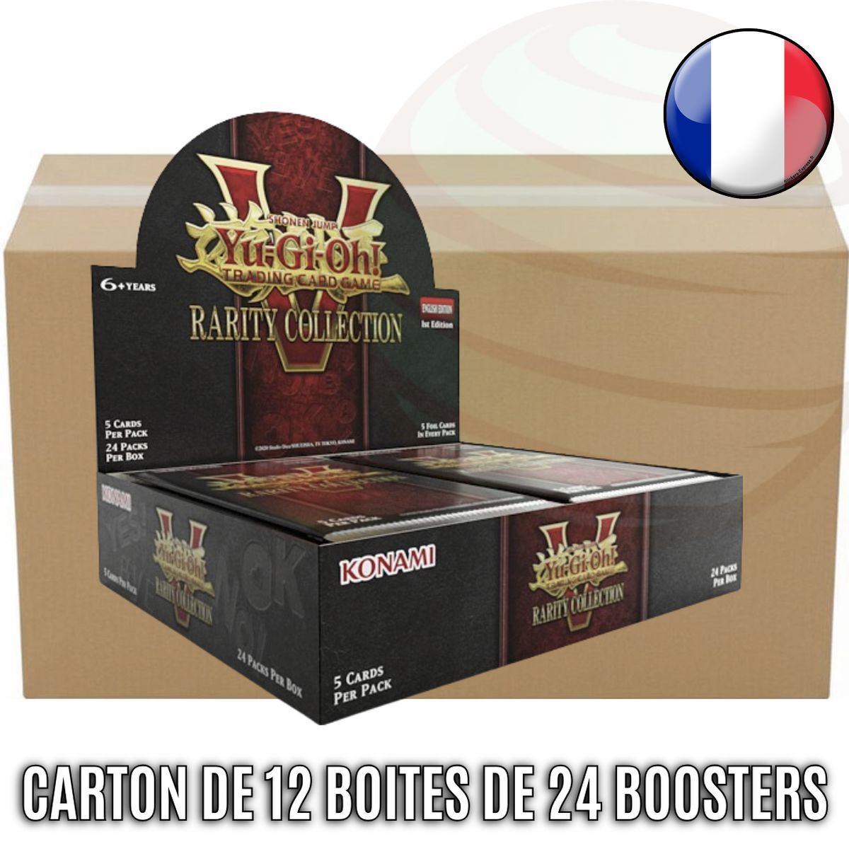 Item Carton de 12 Boites de 24 Boosters - Collection Rareté 5 - Yu-Gi-Oh! - RA05 - FR