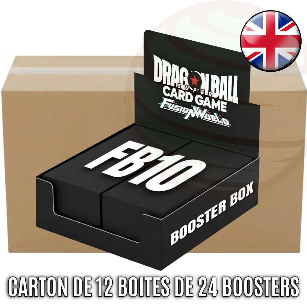 Carton de 12 Boites de 24 Boosters - Cross Force - FB10 - Dragon Ball Super CG Fusion World - EN