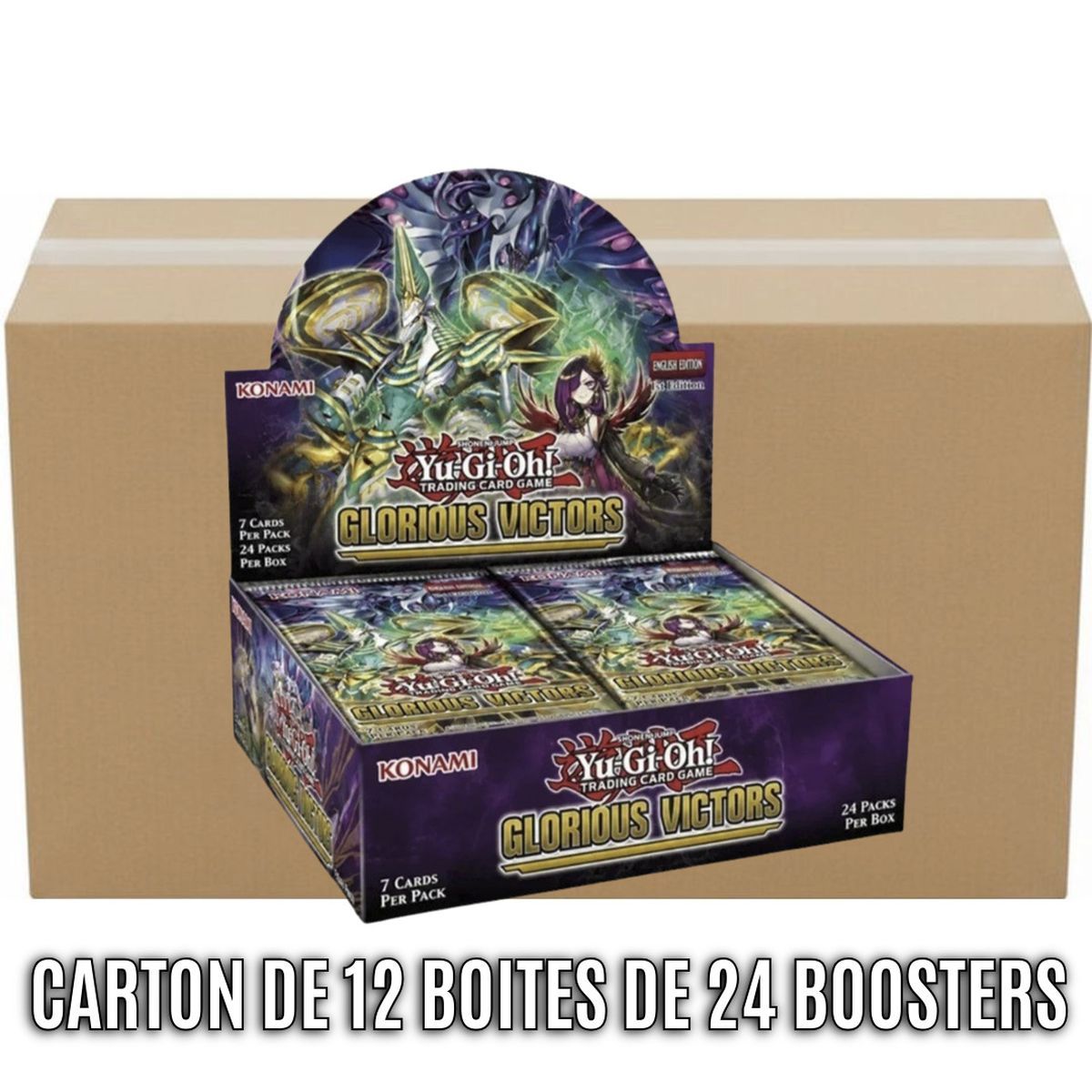 Carton de 12 Boites de 24 Boosters - Les Glorieux Vainqueurs - Yu-Gi-Oh! - GLVI - FR