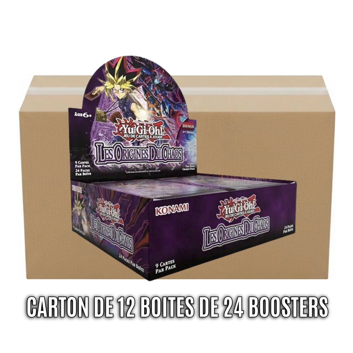 Carton de 12 Boites de 24 Boosters - Les Origines du Chaos - Yu-Gi-Oh! - CORI - FR