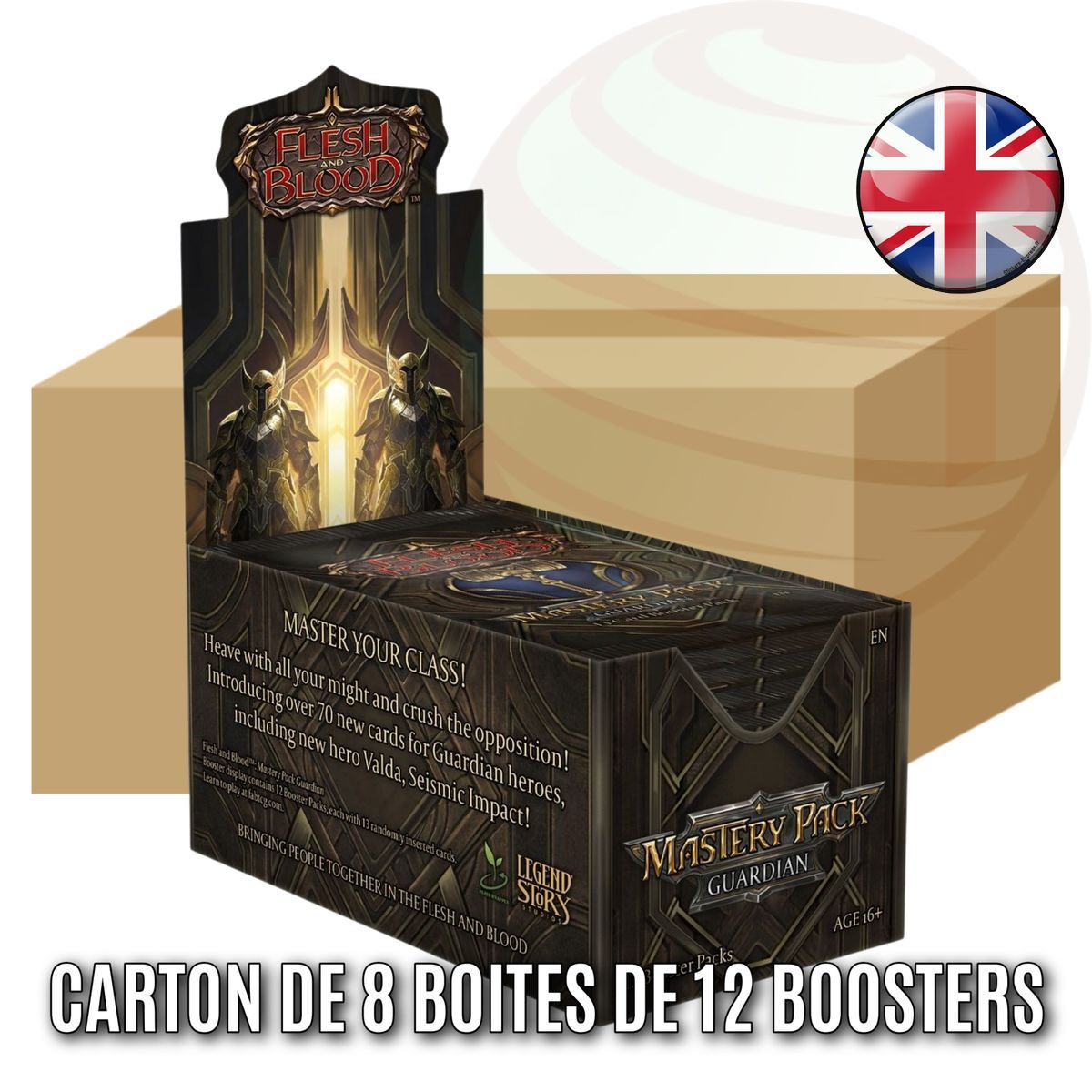 Carton de 8 Boites de 12 Boosters - Mastery Pack Guardian - Flesh & Blood - FAB - EN