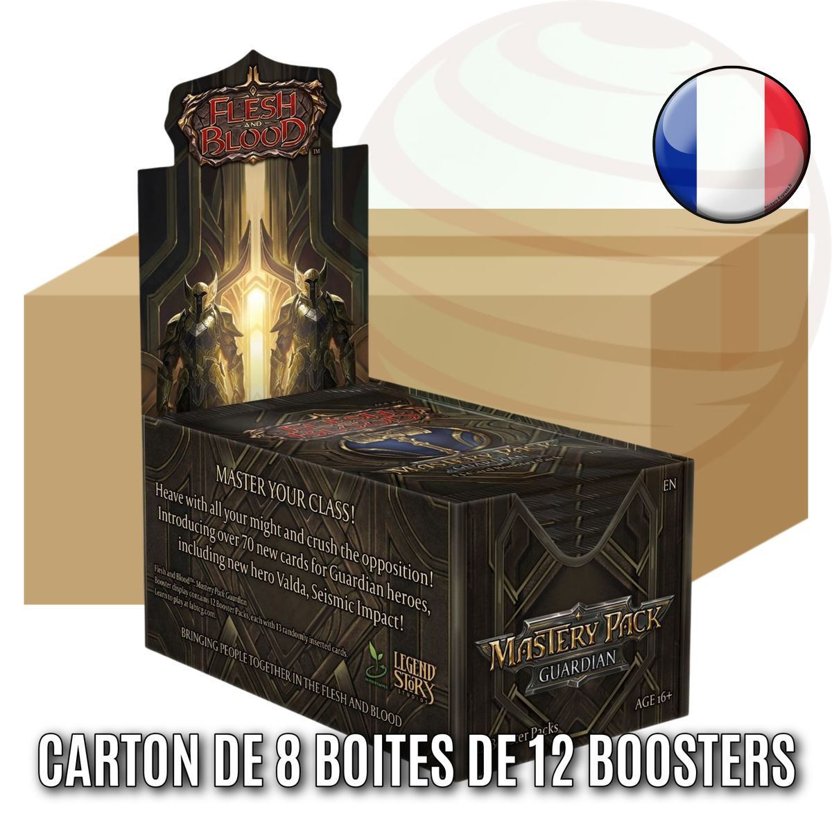 Carton de 8 Boites de 12 Boosters - Mastery Pack Guardian - Flesh & Blood - FAB - FR