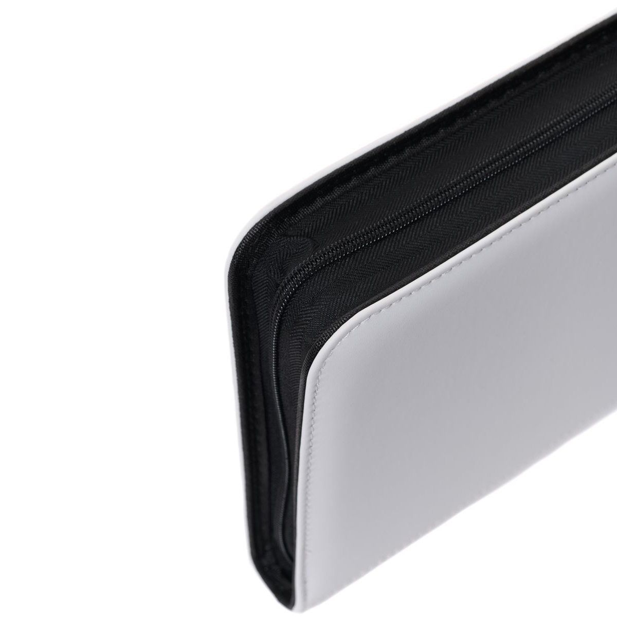 Classeur Toploader Premium White - 144 Cartes - Zip Binder 4 Pochettes - Newave Collectibles