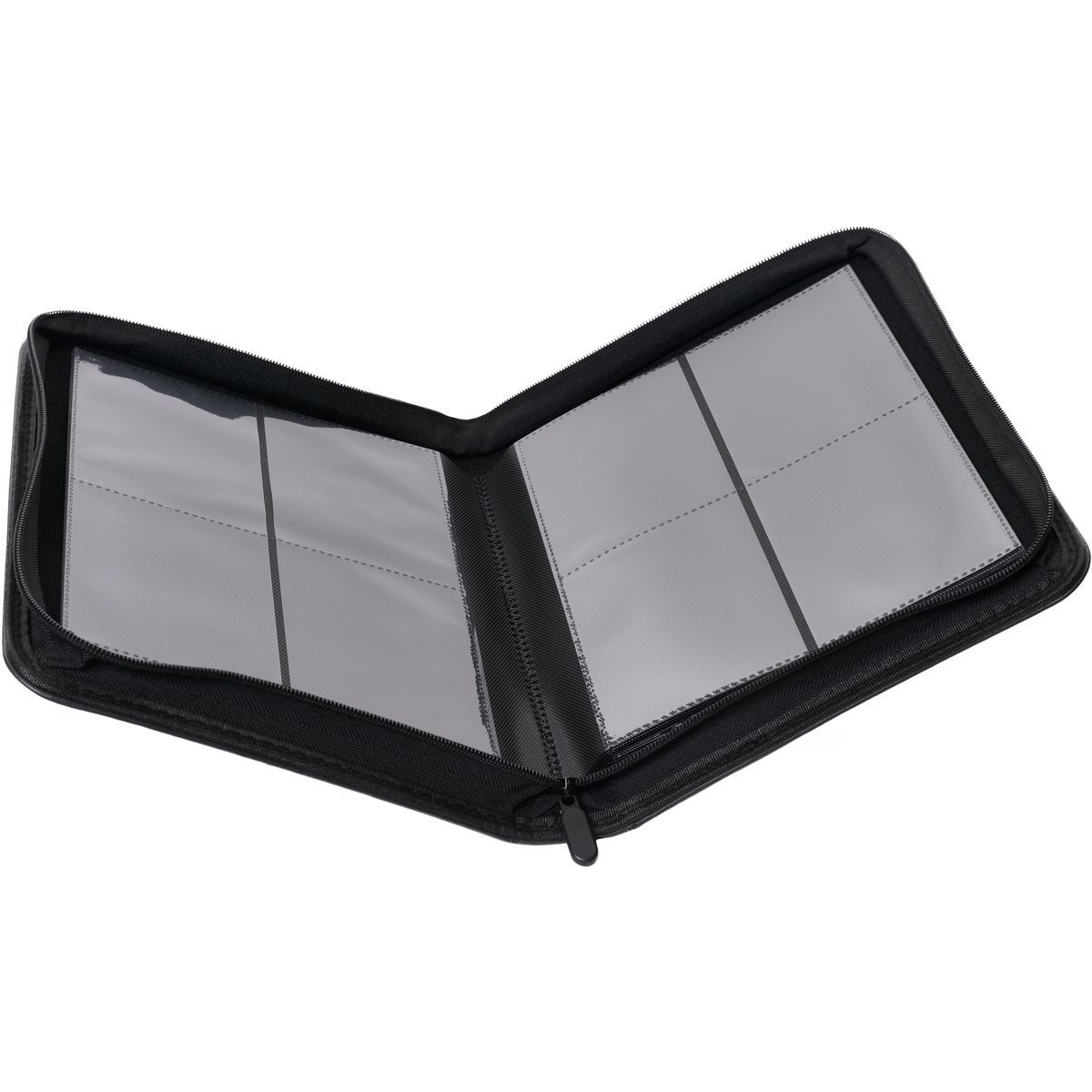 Classeur Toploader Premium Black - 144 Cartes - Zip Binder 4 Pochettes - Newave Collectibles