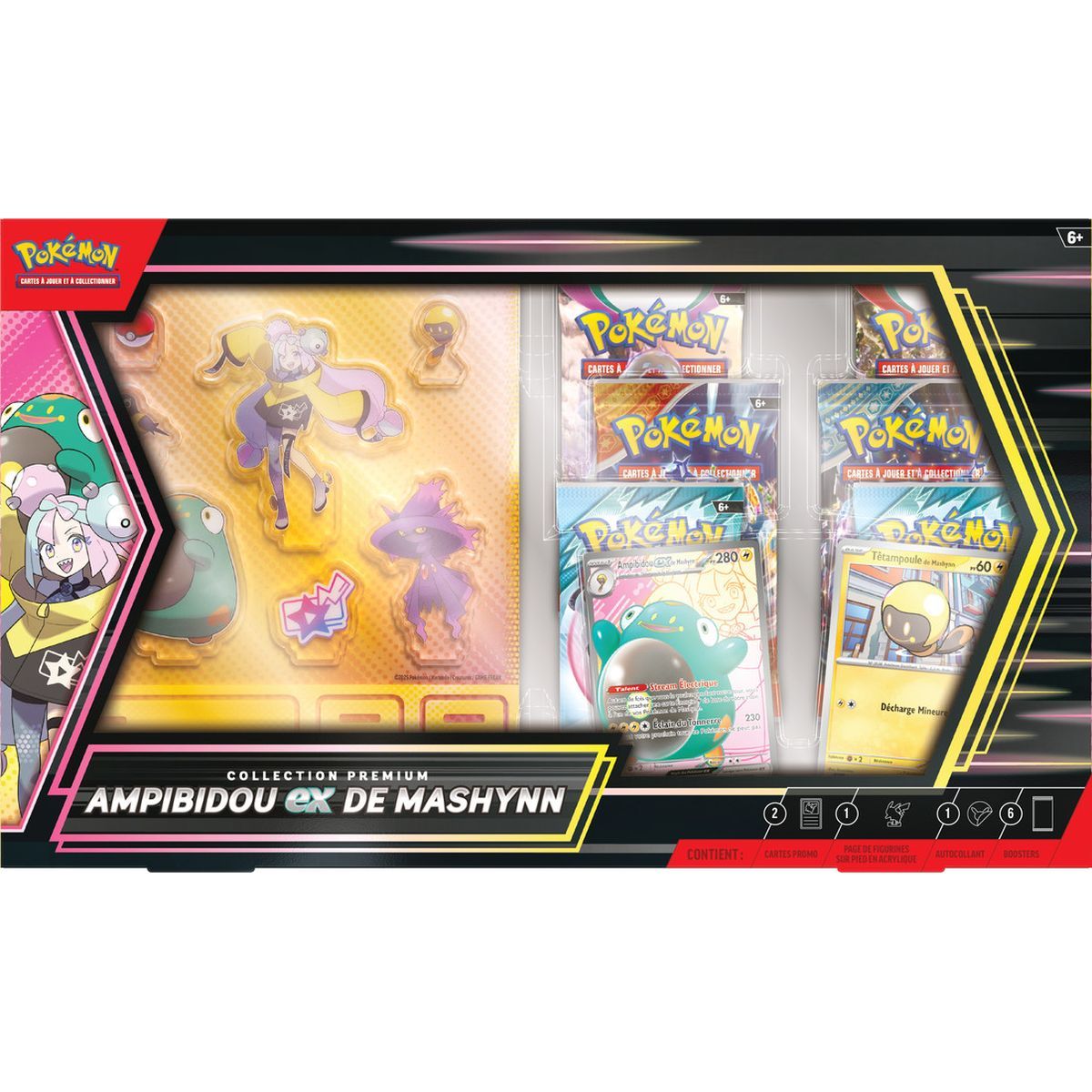 Coffret 6 Boosters - Collection Premium : Ampibidou-ex de Mashynn - Pokémon - FR 🇫🇷