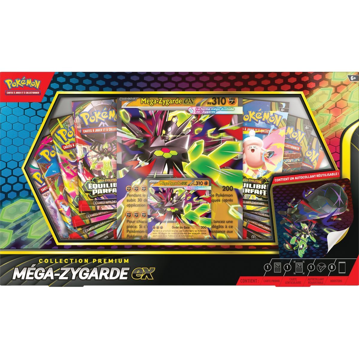 Coffret 8 Boosters - Collection Premium : Méga-Zygarde ex - Pokémon - FR