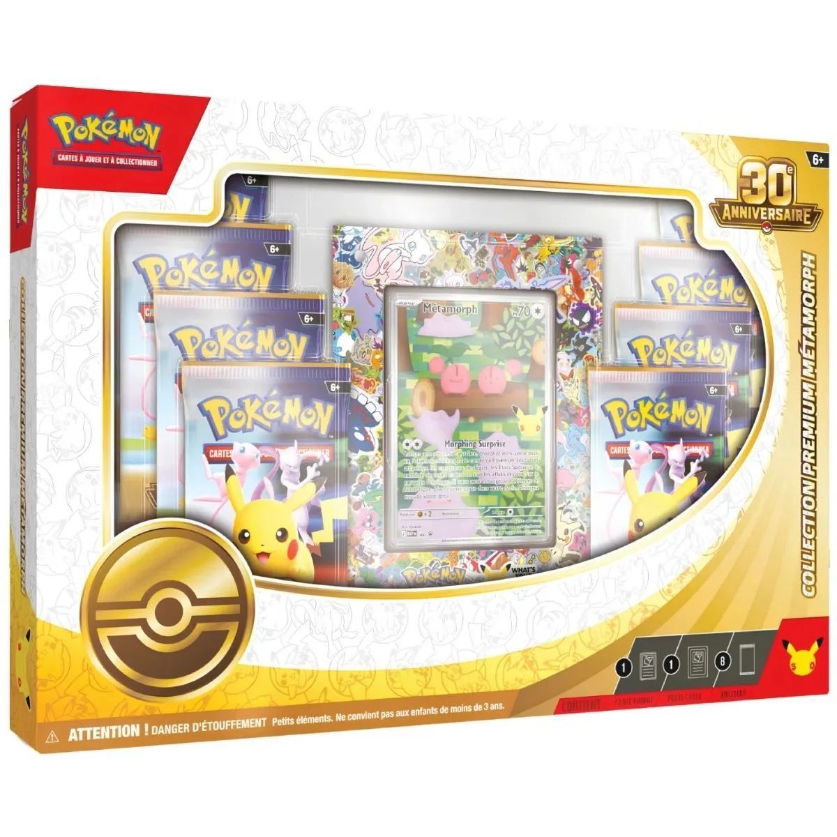 Coffret 8 Boosters - Collection Premium : Metamorph - 30e anniversaire [ME05.5][30C] - Pokémon - FR