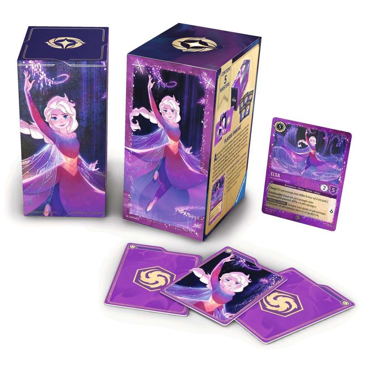 Coffret Cadeau - 5 Boosters - Elsa 2025 - Disney Lorcana - FR