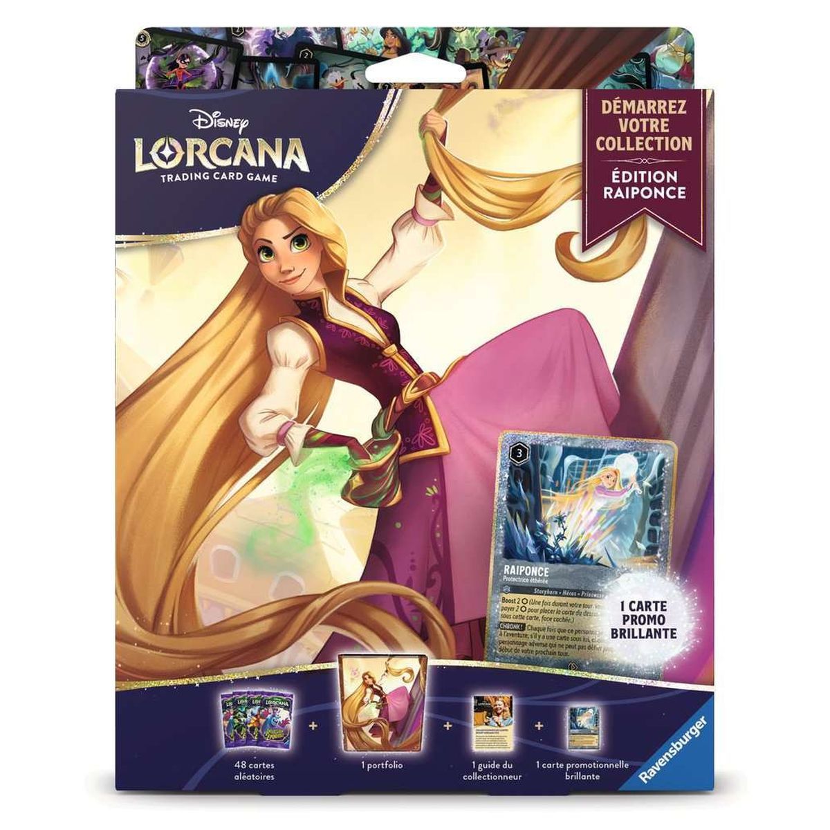 Coffret "Démarrez votre Collection" - 4 Boosters - Raiponce - Disney Lorcana - FR