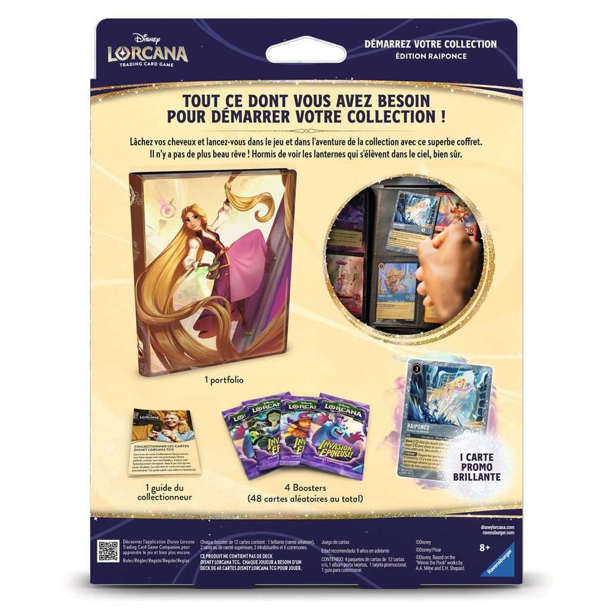 Coffret "Démarrez votre Collection" - 4 Boosters - Raiponce - Disney Lorcana - FR