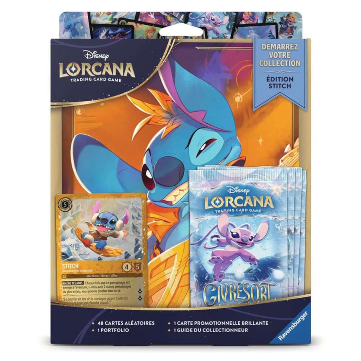 Coffret "Démarrez votre Collection" - 4 Boosters - Stitch - Disney Lorcana - Givresort - FR