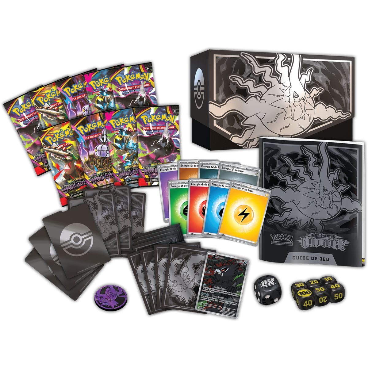 Coffret Dresseur d'Elite ETB - Méga-Évolution - Nuit Noire [ME05][PBL] - Pokémon - FR