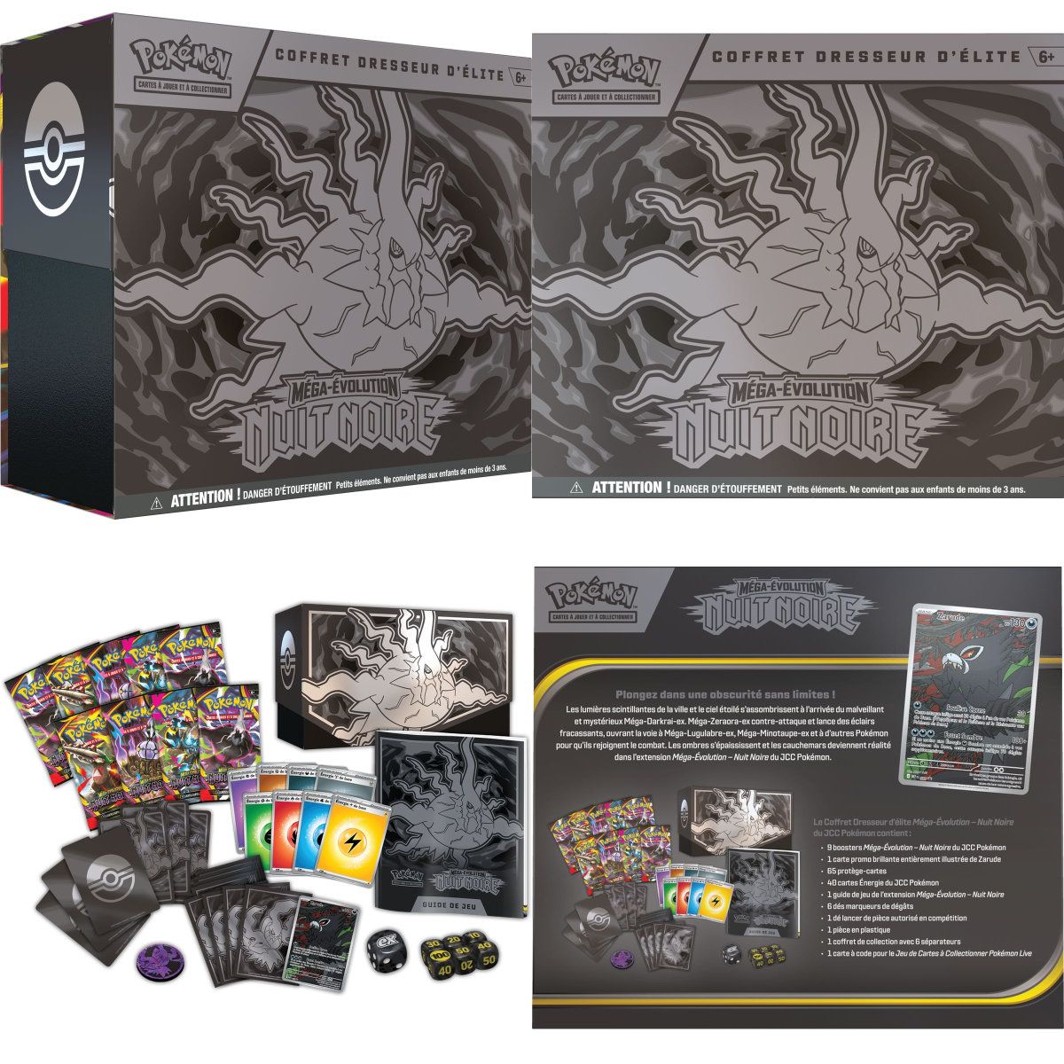 Coffret Dresseur d'Elite ETB - Méga-Évolution - Nuit Noire [ME05][PBL] - Pokémon - FR