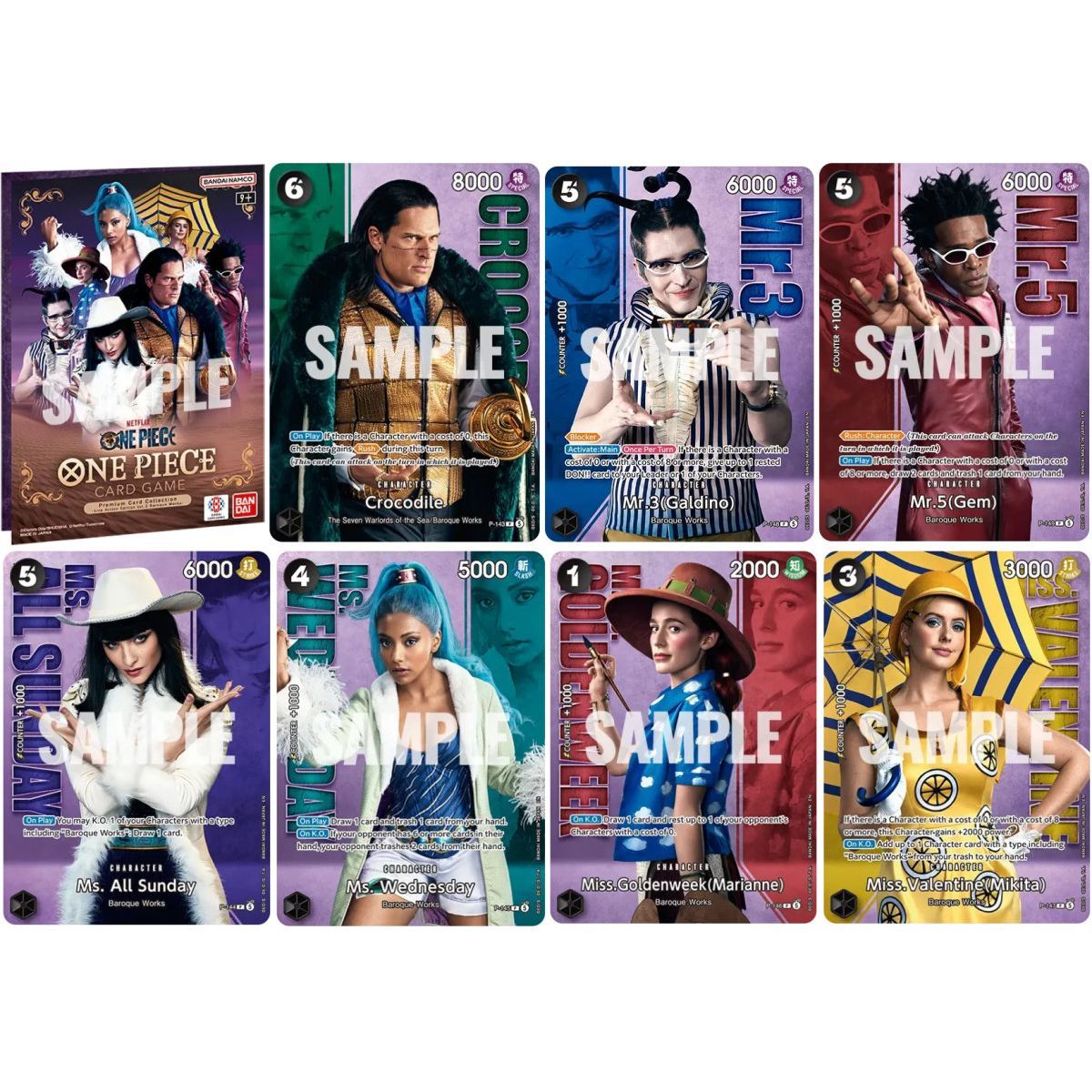 Coffret - Premium Card Collection - Live Action Vol.2 : Baroque Works - One Piece Card Game - Anglais