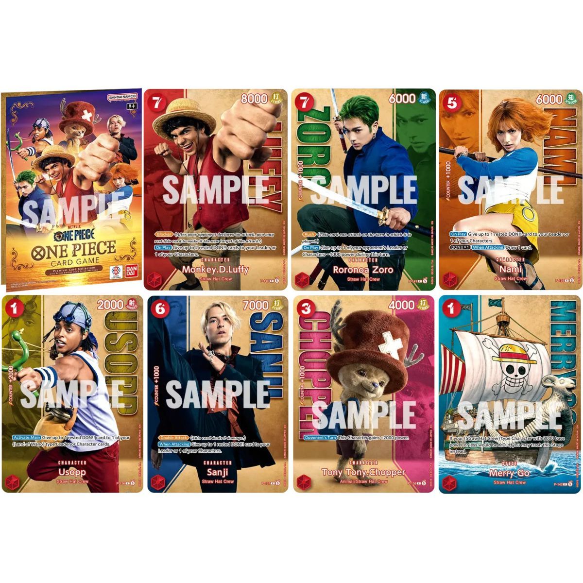 Coffret - Premium Card Collection - Live Action Vol.2 : Strawhat Crew - One Piece Card Game - Anglais
