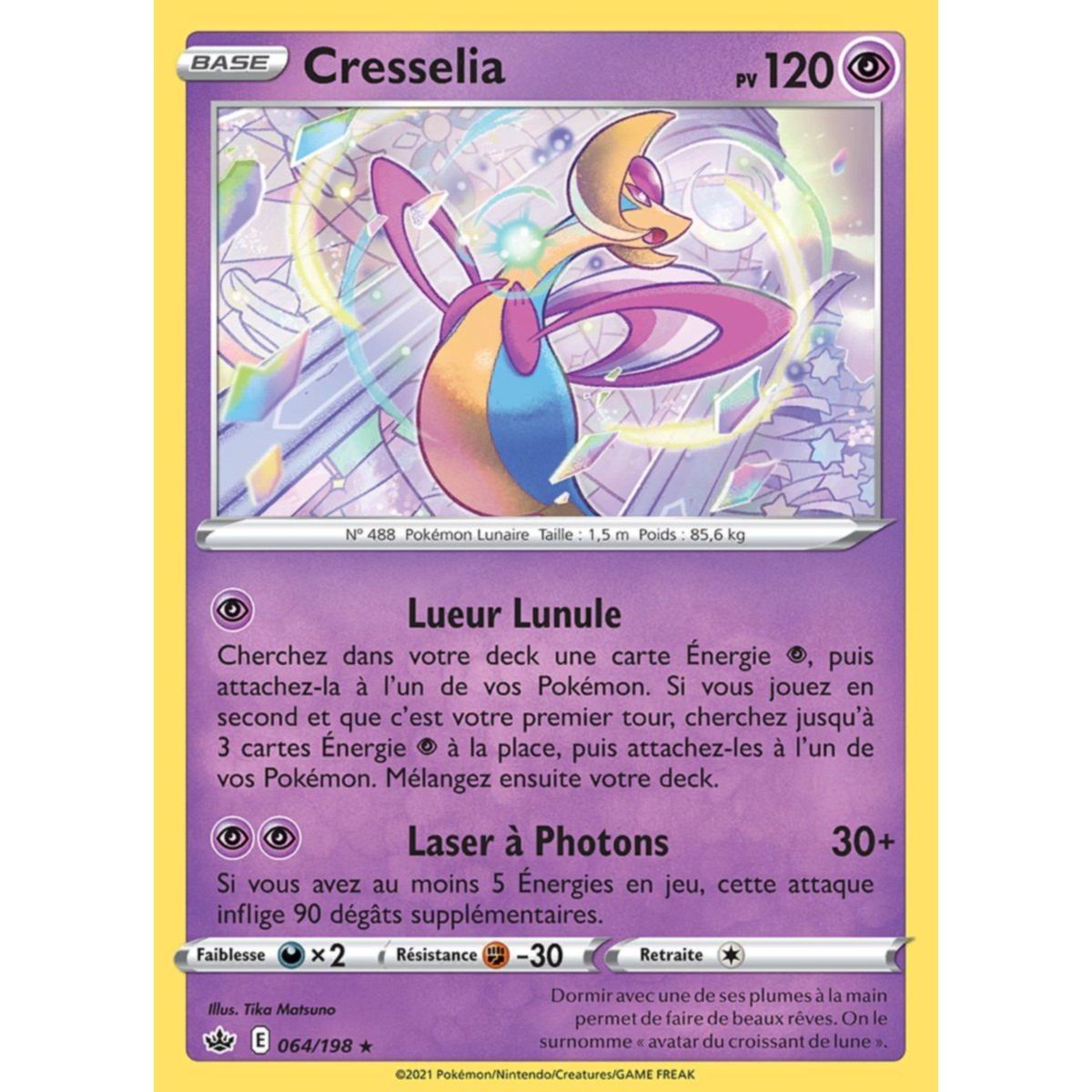Item Cresselia - Rare 64/198 - Epee et Bouclier 6 Regne de Glace