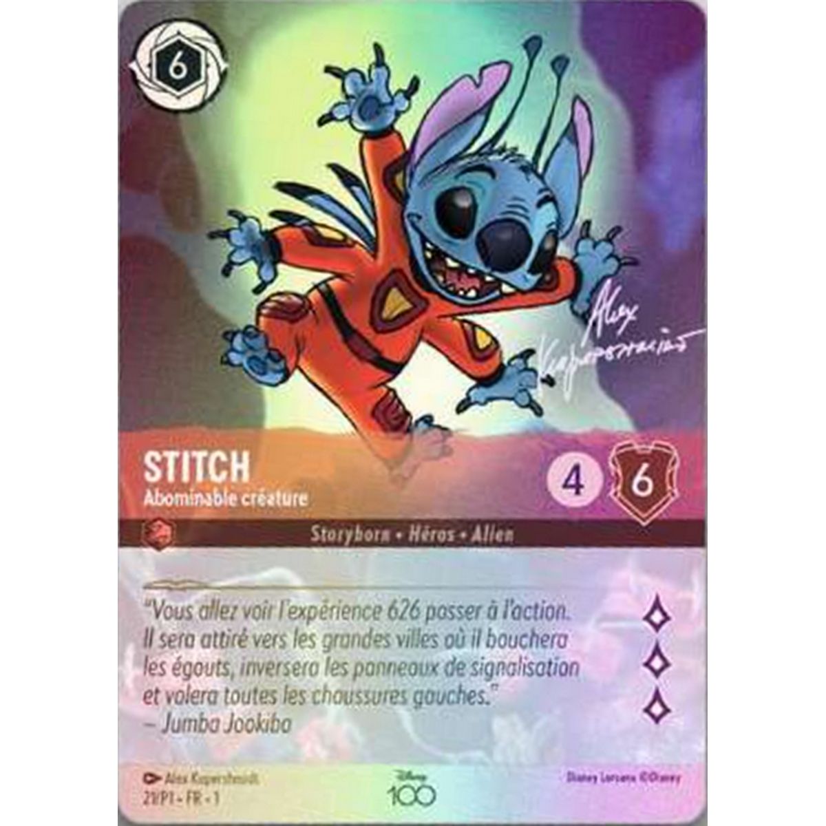 Item Stitch, Abominable créature (Disney 100) - 125/204 - D100 - Disney 100 - Disney 100 - Français