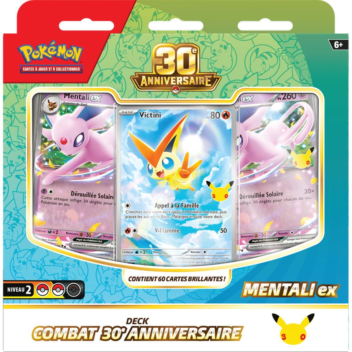 Deck Combat - 30ème Anniversaire : Mentali ex - Pokémon - 30 ans - FR