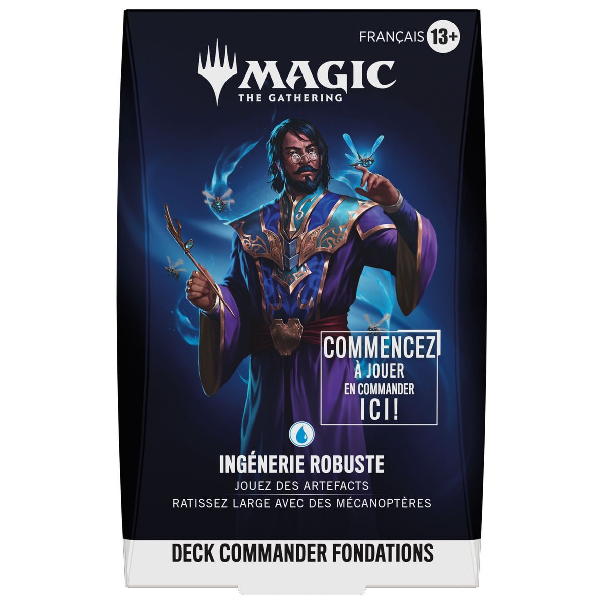Deck Commander Magic: The Gathering – Ingénierie Robuste – 100 Cartes, Dont 1 Premium, Avec Boîte Et Jetons – Version Française