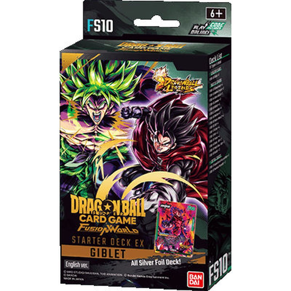 Item Deck de Démarrage - Giblet - FS10 - Dragon Ball Card Game Fusion World -  EN