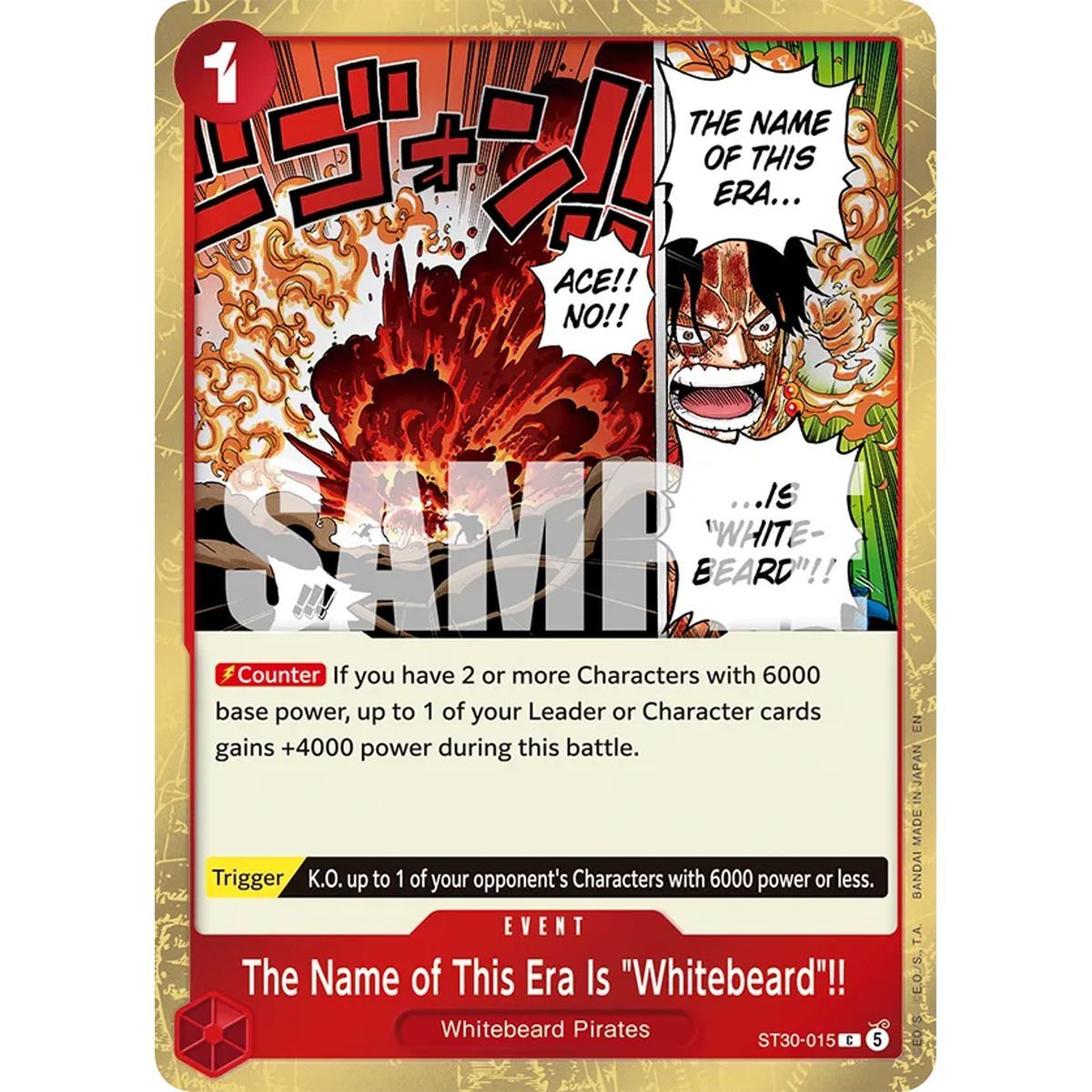 Deck Démarrage - Ace & Luffy - One Piece CG - ST30 - EN